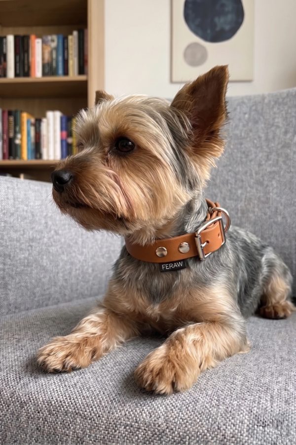 BioThane® ERGO 25mm Warm Caramel Collar, Size S | Feraw 2
