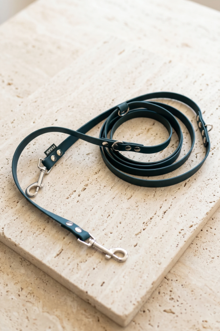 BioThane® 2.5m detachable lead, British Racing Green, 16mm | Feraw