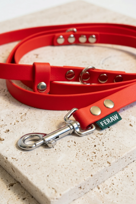 BioThane® 2.5m Deep Crimson 16mm detachable lead | Feraw