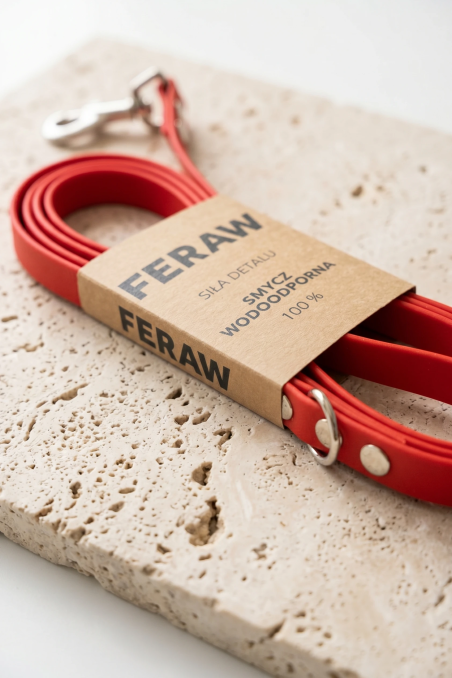 BioThane® 2.5m Deep Crimson 16mm detachable lead | Feraw
