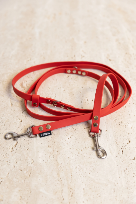 BioThane® 2.5m Deep Crimson 16mm detachable lead | Feraw