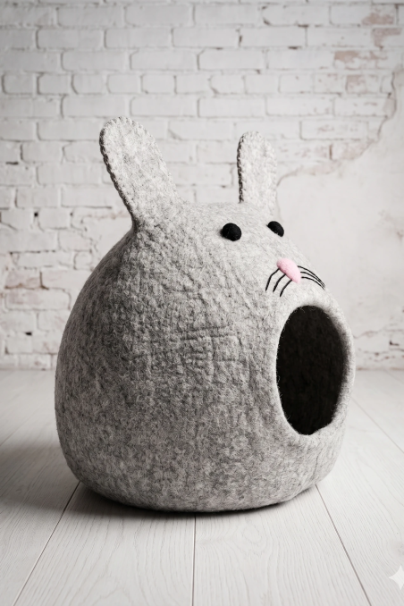 Legowisko filcowe dla kota Nest Object Misty Mouse Grey | Feraw