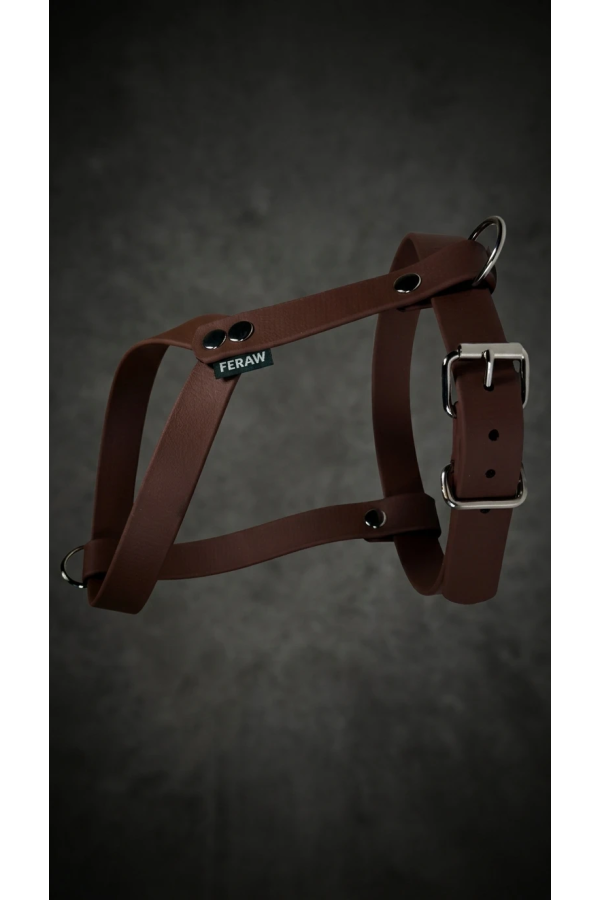 Szelki dla psa BioThane® ERGO 16mm Warm Caramel Rozmiar S | Feraw