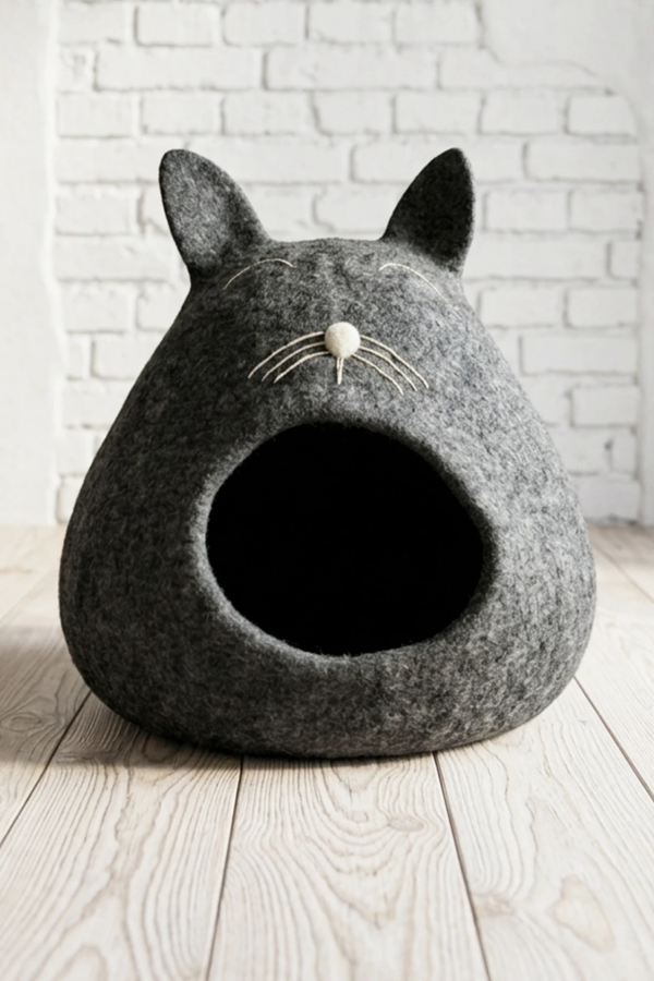 Legowisko filcowe dla kota Nest Object Smoky Charcoal Grey | Feraw