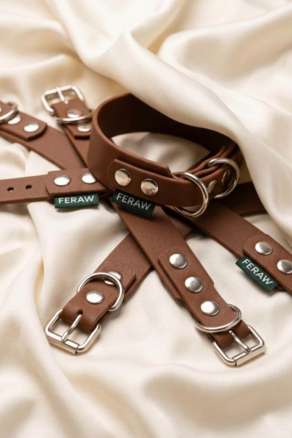 BioThane® ERGO 25mm Warm Caramel Collar, Size S | Feraw